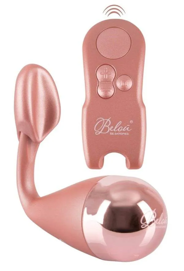 Belou Vibro-Ei mit Klitorisreizer - 4 Modi, wasserdicht Rosegold Belou Vibro-Ei mit Klitorisreizer - 4 Modi, wasserdicht Rosegold