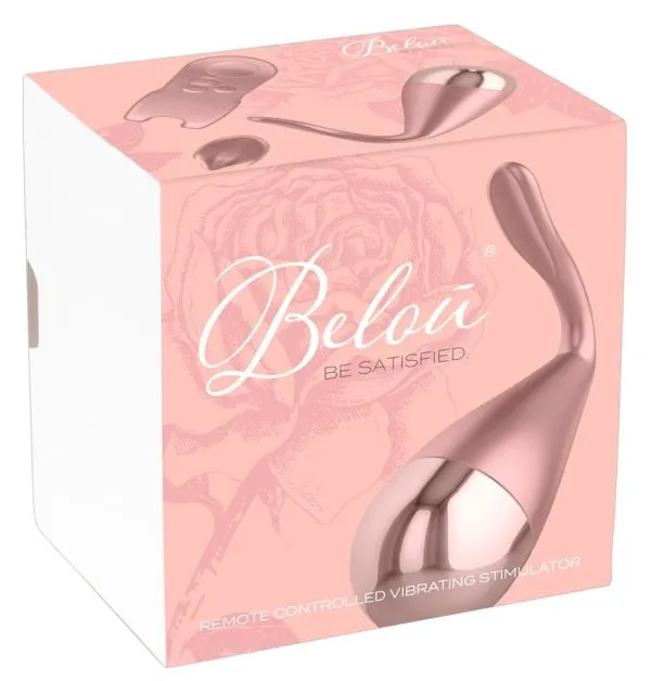05940590000_verp Belou Vibro-Ei mit Klitorisreizer - 4 Modi, wasserdicht Rosegold