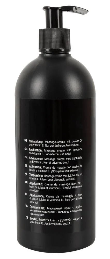 Penis-Massagecreme XXL reich an Jojoba-Öl, Vitamin E und Ginkgo-Extrakte, 500 ml, vegan Penis-Massagecreme XXL reich an Jojoba-Öl, Vitamin E und Ginkgo-Extrakte, 500 ml, vegan