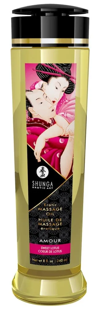 Shunga Luxus-Massageöl Aphrodisia/Rosen240 Sweet Lotus (240 ml)