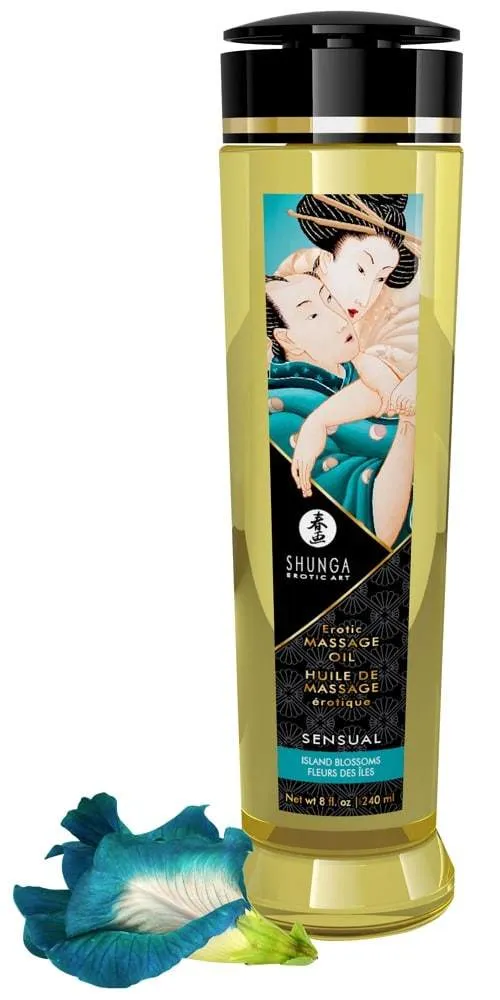 Shunga Luxus-Massageöl Aphrodisia/Rosen240 Island Blossoms (240 ml)