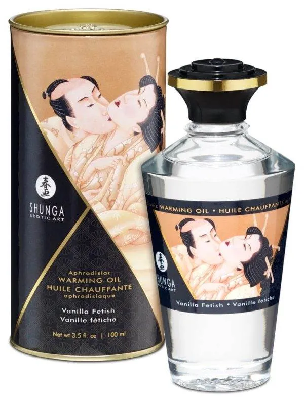 06274700000_nor_a Shunga Aphrodisiac Warming Oil - Blazing Cherry (100ml) Vanilla Fetish (100 ml)