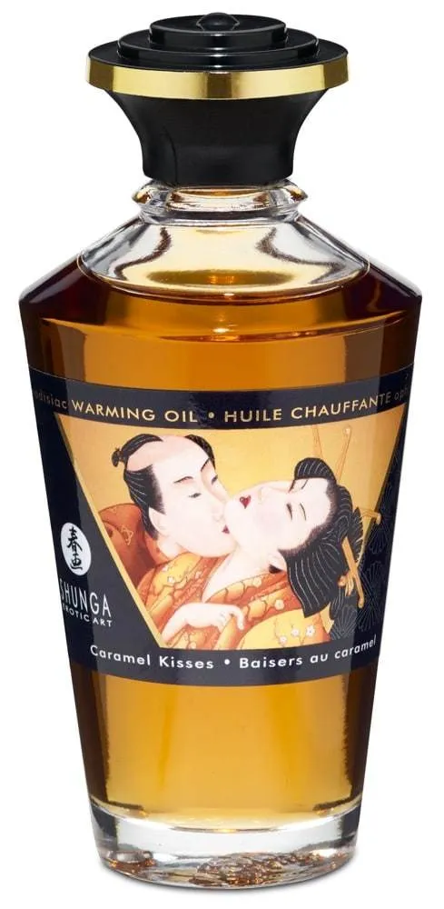 Shunga Aphrodisiac Warming Oil - Blazing Cherry (100ml) Caramel Kisses (100 ml) Shunga Aphrodisiac Warming Oil - Blazing Cherry (100ml) Caramel Kisses (100 ml)