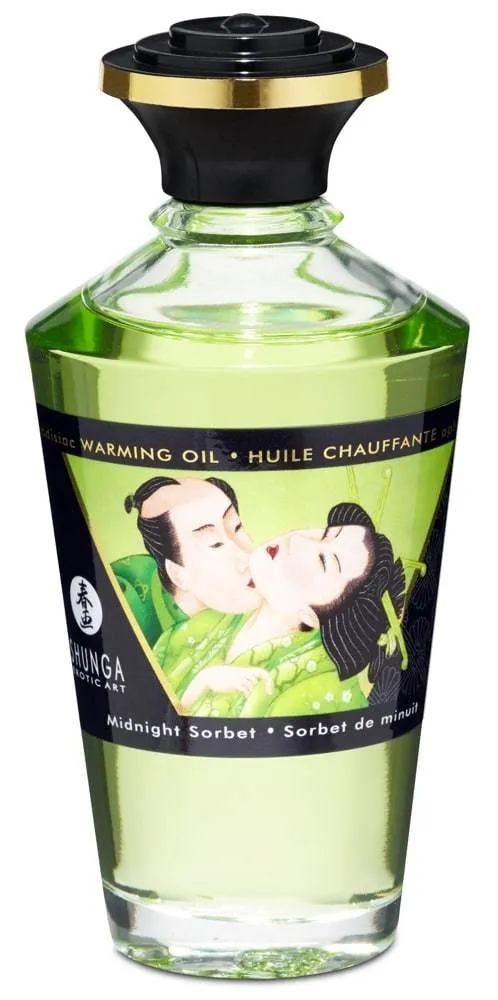 Shunga Aphrodisiac Warming Oil - Blazing Cherry (100ml) Midnight Sorbet (100 ml) Shunga Aphrodisiac Warming Oil - Blazing Cherry (100ml) Midnight Sorbet (100 ml)