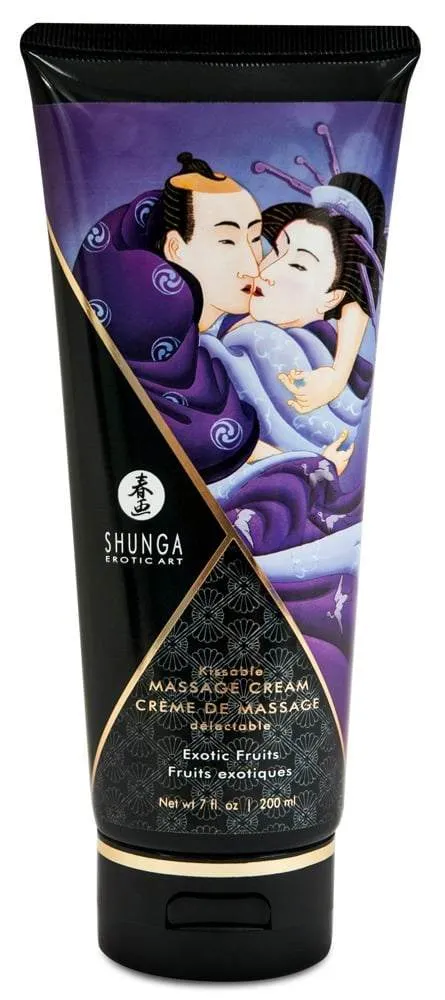 Shunga Kissable Massage Cream - Himbeer Feeling Exotic Fruits (200 ml) Shunga Kissable Massage Cream - Himbeer Feeling Exotic Fruits (200 ml)
