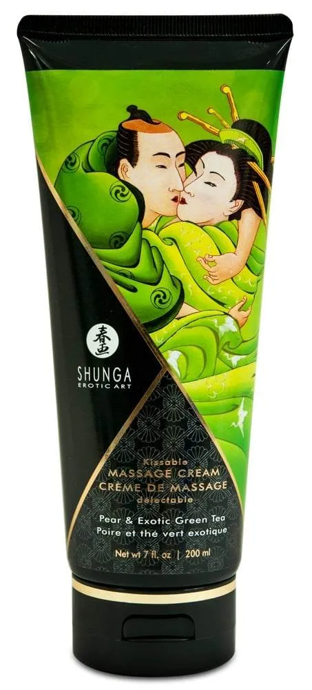 Shunga Kissable Massage Cream - Himbeer Feeling Exotic Green Tea (200 ml) Shunga Kissable Massage Cream - Himbeer Feeling Exotic Green Tea (200 ml)
