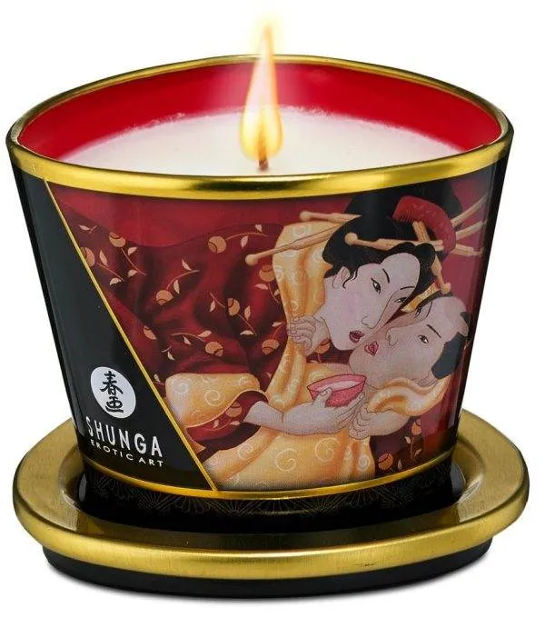 06276900000_nor_a Shunga Luxus Massagekerze Rosen170 Strawberry Sparkling Wine (170 ml)