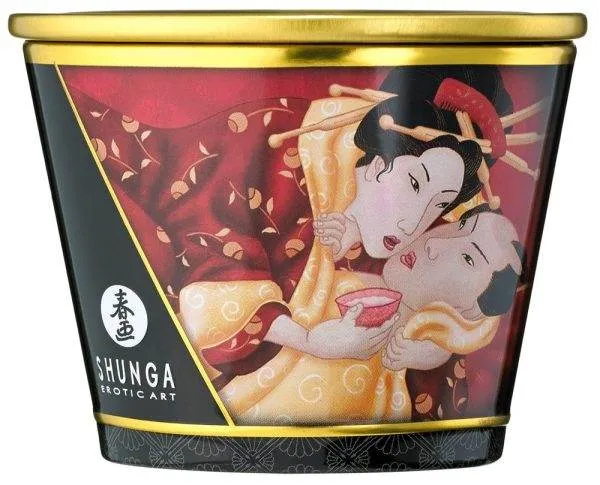 Shunga Luxus Massagekerze Rosen170 Strawberry Sparkling Wine (170 ml) Shunga Luxus Massagekerze Rosen170 Strawberry Sparkling Wine (170 ml)