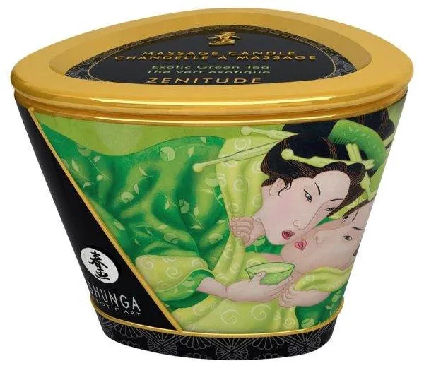 Shunga Luxus Massagekerze Rosen170 Exotic Green Tea (170 ml) Shunga Luxus Massagekerze Rosen170 Exotic Green Tea (170 ml)