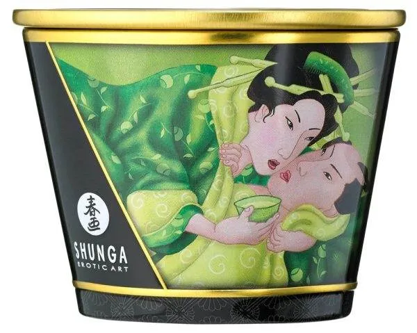Shunga Luxus Massagekerze Rosen170 Exotic Green Tea (170 ml) Shunga Luxus Massagekerze Rosen170 Exotic Green Tea (170 ml)