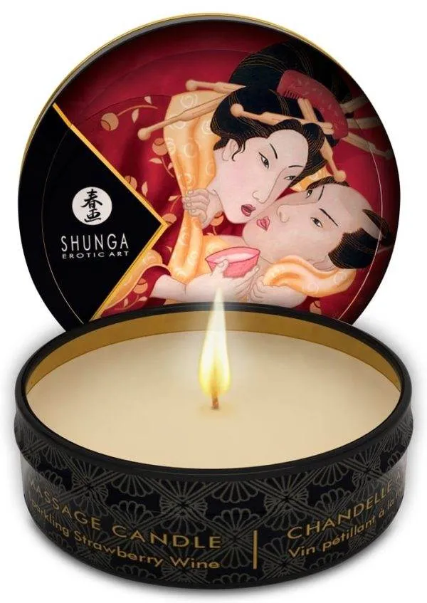 06277630000_nor_a Shunga Luxus-Massagekerze Rosenduft Strawberry Sparkling Wine (30 ml)