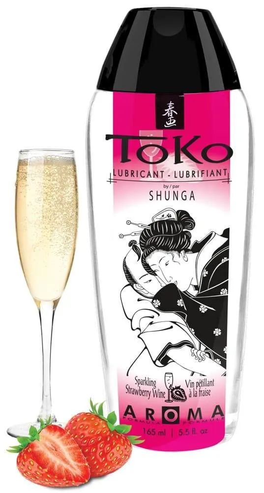 Shunga Toko Aroma Gleitgel - Blazing Cherry, 165ml Strawberry Sparkling Wine (165 ml)