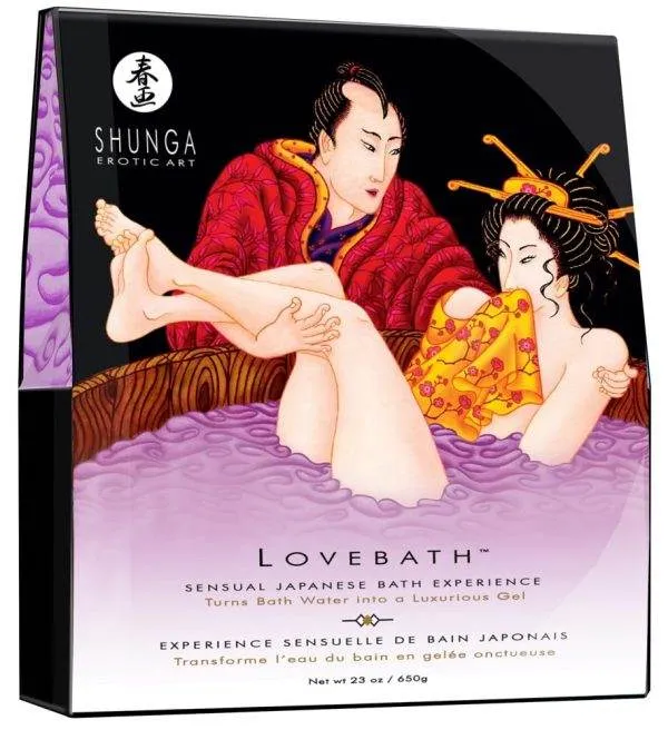 Shunga Lovebath Ocean - Luxuriöses 2-Komponenten-Badepulver (70 Zeichen) Sensual Lotus (650 g) Shunga Lovebath Ocean - Luxuriöses 2-Komponenten-Badepulver (70 Zeichen) Sensual Lotus (650 g)