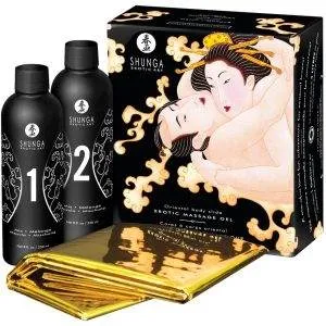 Shunga Oriental Body Slide - Luxuriöses Massage-Set Melon Mango (250 ml) Shunga Oriental Body Slide - Luxuriöses Massage-Set Melon Mango (250 ml) – Bild 1
