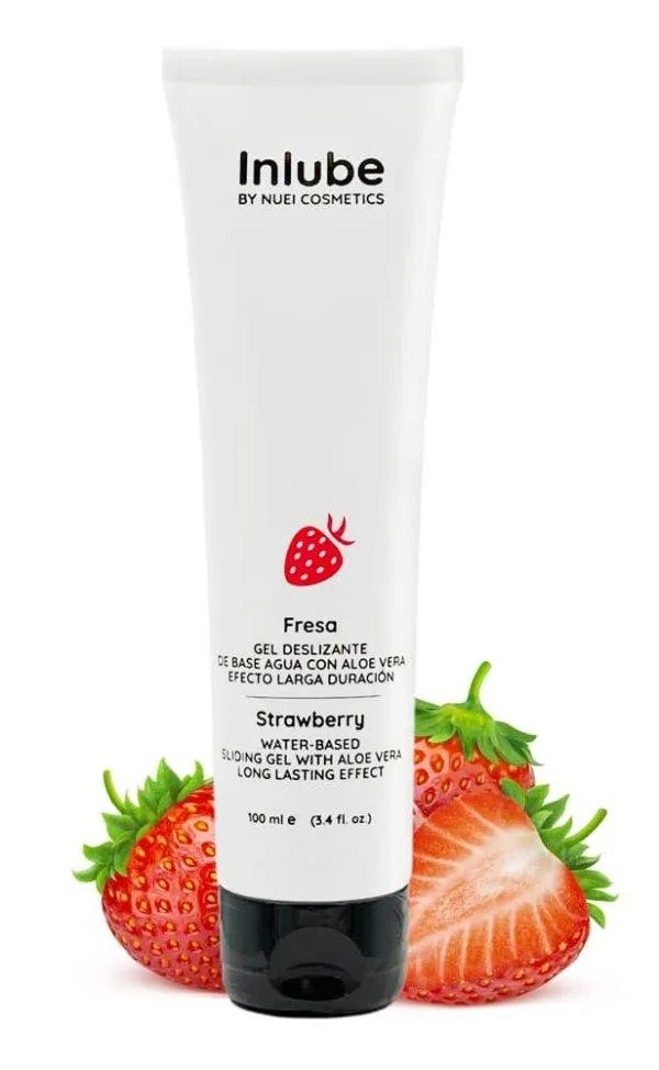 NUEI Inlube Natural Feel - Vegan, Aloe Vera, verschiedene Aromen Strawberry (100 ml) NUEI Inlube Natural Feel - Vegan, Aloe Vera, verschiedene Aromen Strawberry (100 ml)