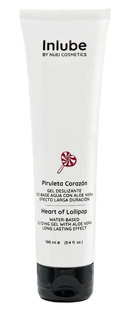 NUEI Inlube Natural Feel - Vegan, Aloe Vera, verschiedene Aromen Lollipop (100 ml)
