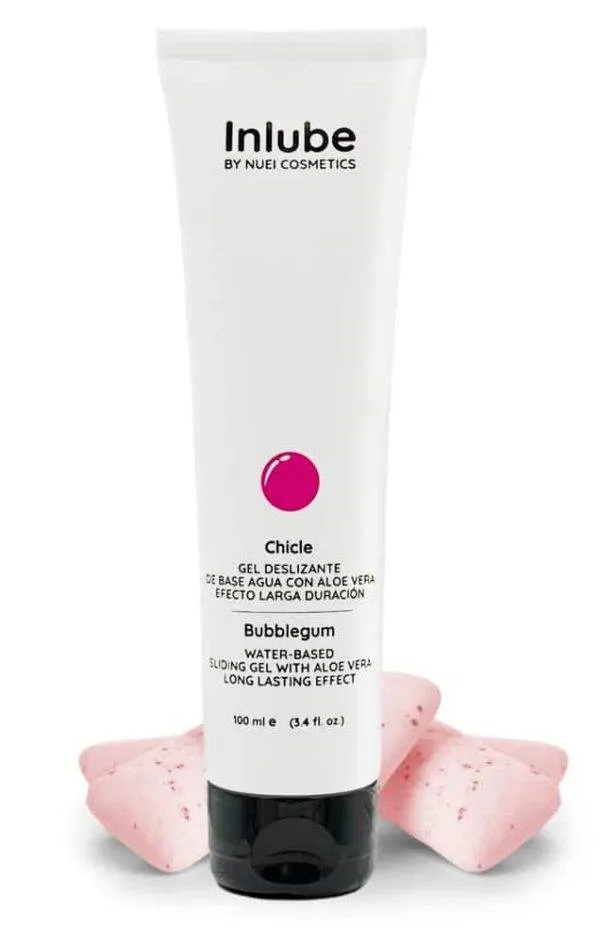 NUEI Inlube Natural Feel - Vegan, Aloe Vera, verschiedene Aromen Bubble Gum (100 ml)