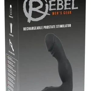 Rebel Prostatastimulator - Flexibler Kopf, 10 Vibrationsmodi schwarz – Verpackung