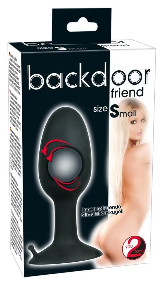 Backdoor Friend - Analplug mit rotierender Kugel