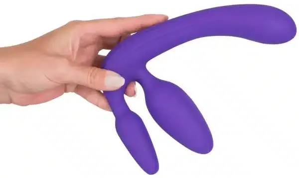 Strapless Strap-On - Doppelte Stimulation | Gemeinsames Vergnügen Lila Strapless Strap-On - Doppelte Stimulation | Gemeinsames Vergnügen Lila