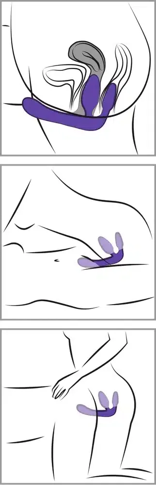 Strapless Strap-On - Doppelte Stimulation | Gemeinsames Vergnügen Lila Strapless Strap-On - Doppelte Stimulation | Gemeinsames Vergnügen Lila