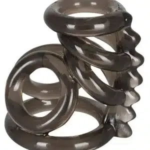 Bad Kitty FlexiRing - Penis-Hoden-Ring mit 6 Ringen Rauchfarben Bad Kitty FlexiRing - Penis-Hoden-Ring mit 6 Ringen Rauchfarben – Bild 3
