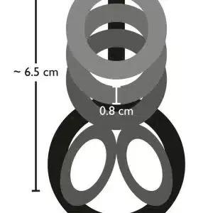 Bad Kitty FlexiRing - Penis-Hoden-Ring mit 6 Ringen Rauchfarben Bad Kitty FlexiRing - Penis-Hoden-Ring mit 6 Ringen Rauchfarben – Bild 5