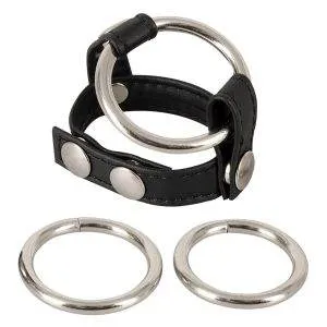 Sextreme Bad Kitty Cock/Ball Ring - Lederimitat mit 3 Penisringen Sextreme Bad Kitty Cock/Ball Ring - Lederimitat mit 3 Penisringen – Bild 2