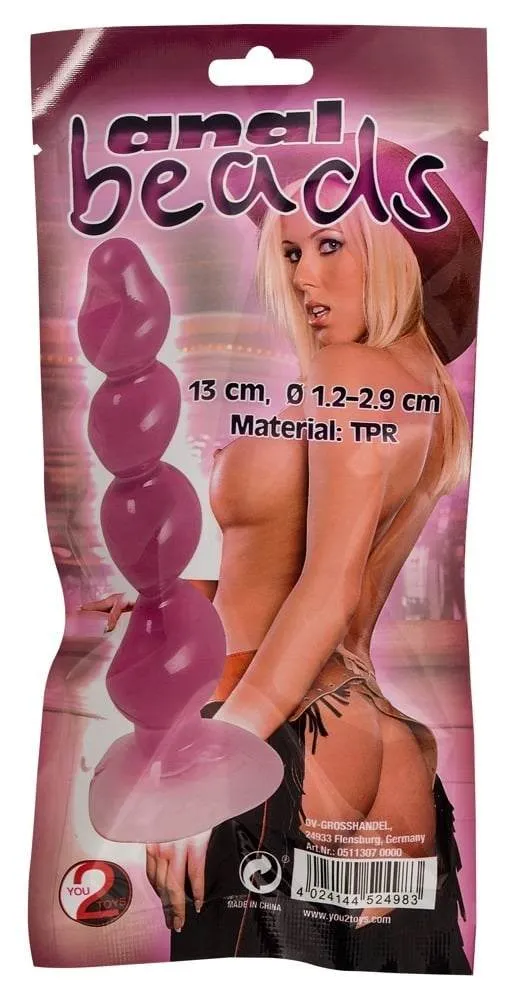 You2Toys Analkugeldildo - Erotische Kugel für intensiven Genuss Lila/Transparent