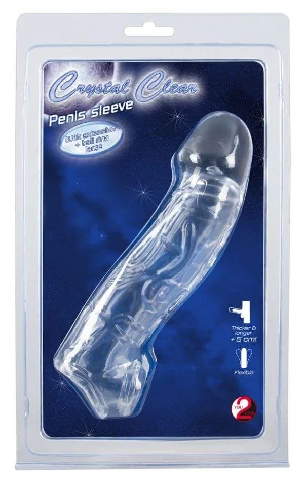 Crystal Clear Penis Sleeve - Transparente Verlängerung und Unterstützung