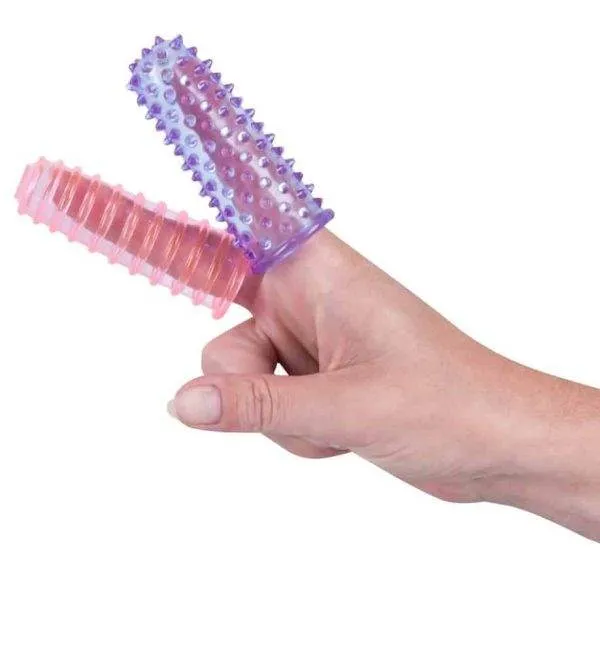 You2Toys Love Fingers 2er Set - Gerillt & Genoppt - Dehnbar & Vielseitig Lila Pink You2Toys Love Fingers 2er Set - Gerillt & Genoppt - Dehnbar & Vielseitig Lila Pink