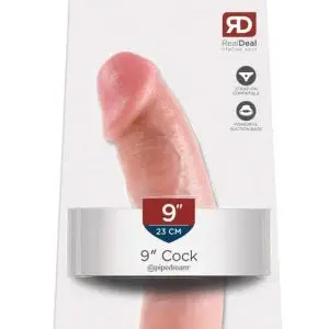 King Cock Naturdildo - Realistisch, mit Saugfuß und Strap-on-kompatibel Flesh