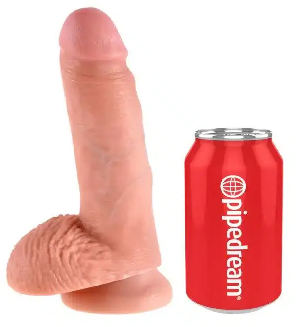 King Cock Naturdildo 17,8 cm - Realistischer Dildo Light King Cock Naturdildo 17,8 cm - Realistischer Dildo Light