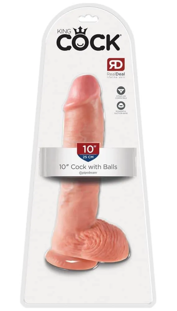 King Cock Realistischer Dildo | Mit Saugfuß | Strap-on kompatibel Light