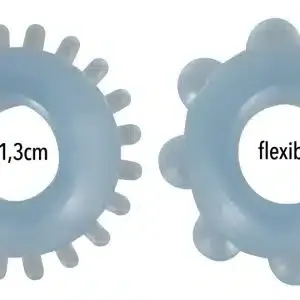 You2Toys - Noppen-Cockring Set für starke Erektionen Hellblau/Transparent You2Toys - Noppen-Cockring Set für starke Erektionen Hellblau/Transparent – Bild 4
