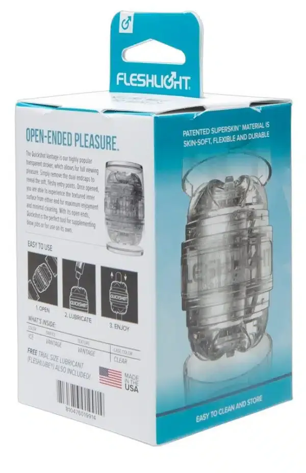 Fleshlight Quickshot Vantage: Transparenter Masturbator Fleshlight Quickshot Vantage: Transparenter Masturbator
