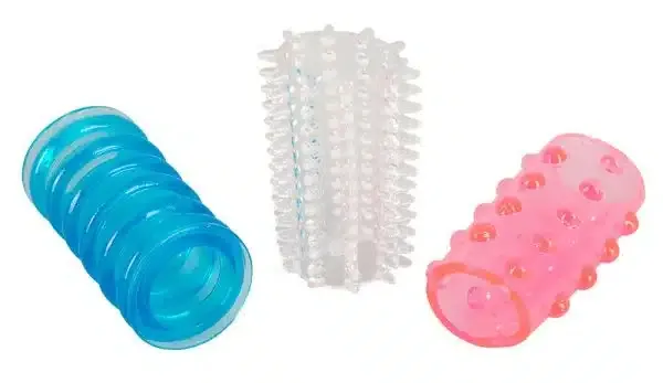 You2Toys Orgasmus-Feeling TOTAL! Penismanschetten 3er-Set transparent/pink/blau