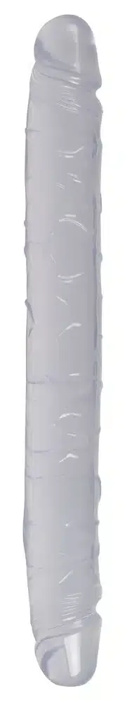 Crystal Clear Doppeldildo - Transparent & stimulierend (1 Stück)