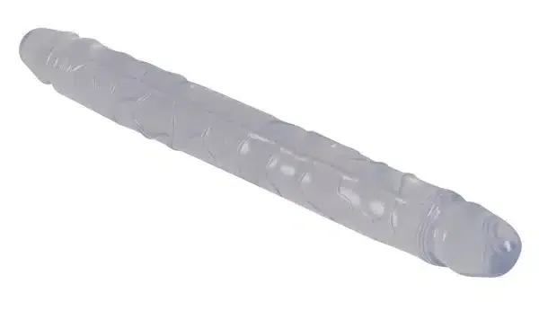 Crystal Clear Doppeldildo - Transparent & stimulierend (1 Stück)