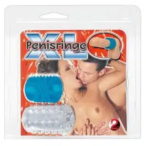 You2Toys Penisring Set - XL, 2 breite Noppenringe blau/transparent (1 Paar) You2Toys Penisring Set - XL, 2 breite Noppenringe blau/transparent (1 Paar) – Bild 1