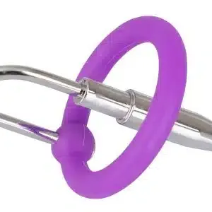 Silikon-Eichelring Dilator - Urethrale Freuden Lila, Silber Silikon-Eichelring Dilator - Urethrale Freuden Lila, Silber – Bild 3