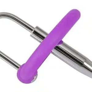 Silikon-Eichelring Dilator - Urethrale Freuden Lila, Silber Silikon-Eichelring Dilator - Urethrale Freuden Lila, Silber – Bild 4