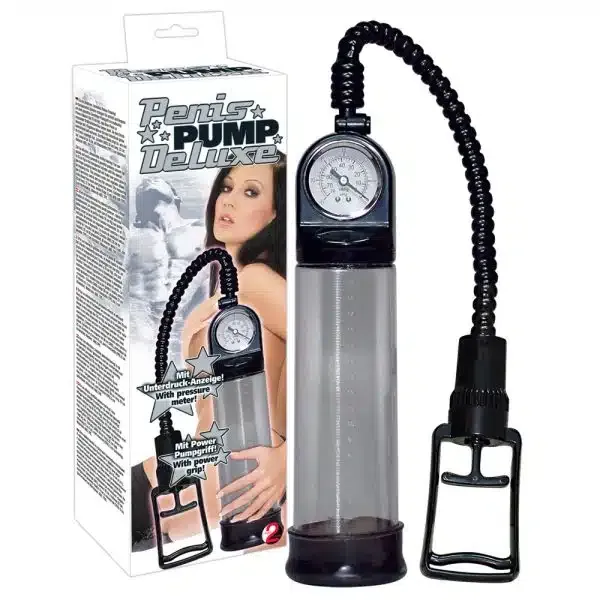 You2Toys Penispumpe Deluxe - Effektives Potenz-Training mit Druckmess Transparent/Schwarz (1 Stück) You2Toys Penispumpe Deluxe - Effektives Potenz-Training mit Druckmess Transparent/Schwarz (1 Stück)