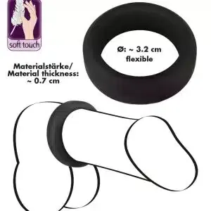 Black Velvets Cock Ring 3,2 cm Black Velvets Cock Ring 3,2 cm – Bild 5