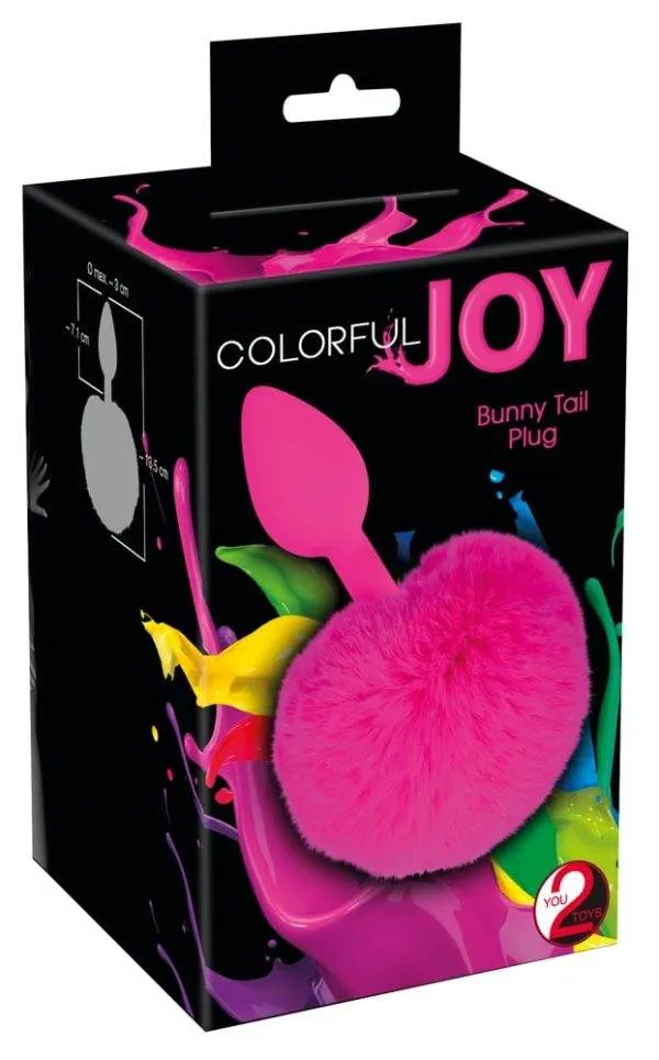 05182120000_verp Colorful Joy Bunny Tail Plug - Analplug mit fluffigem Puschel