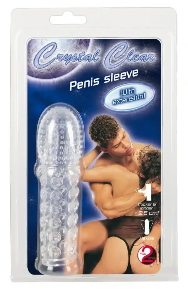 You2Toys Crystal Clear Penis Sleeve - Transparente genoppte Penishülle