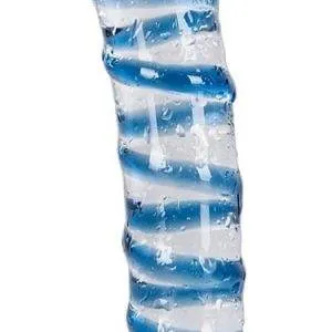 You2Toys Glasdildo - Edler Spiral-Look transparent/blau You2Toys Glasdildo - Edler Spiral-Look transparent/blau – Bild 3