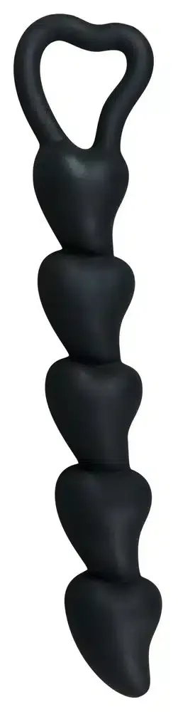 Black Velvets Herz-Analkugelstrang