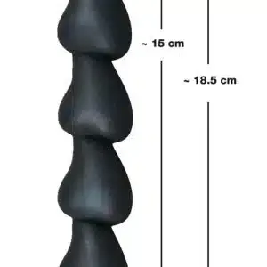Black Velvets Herz-Analkugelstrang Black Velvets Herz-Analkugelstrang – Bild 4