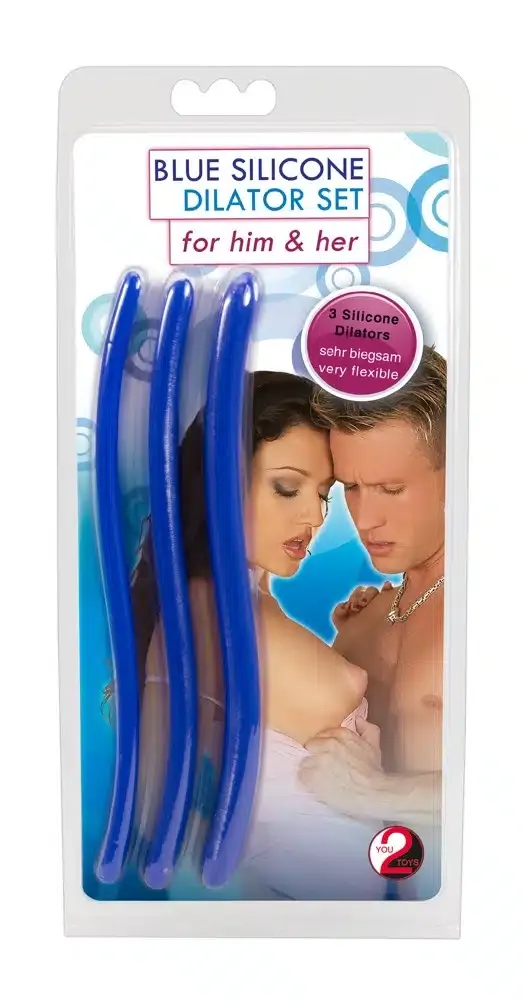 You2Toys Silikon Dilator Set - 3 Harnröhren-Dehner, verschiedene Durchmesser Dunkelblau